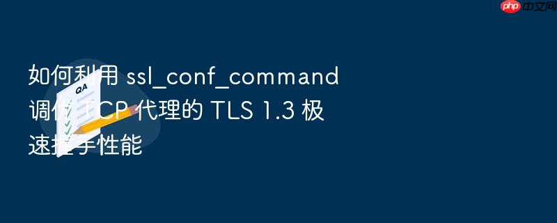 如何利用 ssl_conf_command 调优 tcp 代理的 tls 1.3 极速握手性能