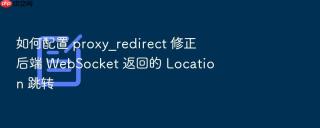 如何配置 proxy_redirect 修正后端 websocket 返回的 location 跳转