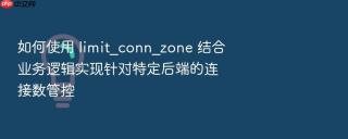 如何使用 limit_conn_zone 结合业务逻辑实现针对特定后端的连接数管控