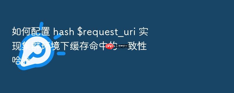 如何配置 hash $request_uri 实现集群环境下缓存命中的一致性哈希