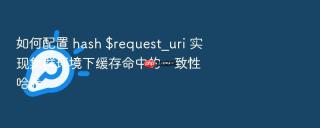 如何配置 hash $request_uri 实现集群环境下缓存命中的一致性哈希