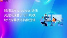 如何应用 provides 语法实战实现基于 spi 的模块化变量状态转换逻辑