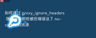 如何通过 proxy_ignore_headers 强制缓存那些被后端误设了 no-cache 的资源