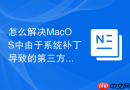 怎么解决MacOS中由于系统补丁导致的第三方软件闪退