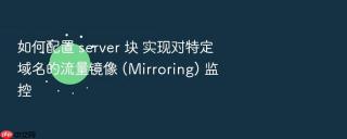 如何配置 server 块 实现对特定域名的流量镜像 (mirroring) 监控