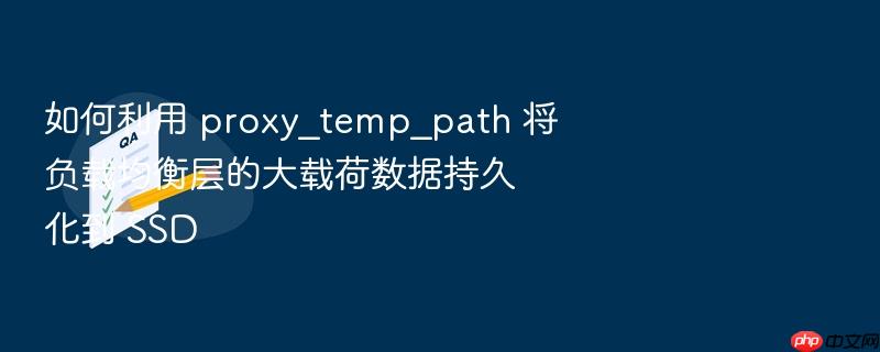 如何利用 proxy_temp_path 将负载均衡层的大载荷数据持久化到 ssd