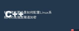 针对跨机房场景如何配置linux系统间的高强度隧道加密