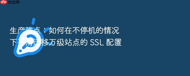 生产难点:如何在不停机的情况下平滑迁移万级站点的 ssl 配置