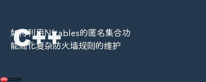 如何利用nftables的匿名集合功能简化复杂防火墙规则的维护