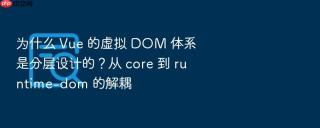 为什么 vue 的虚拟 dom 体系是分层设计的?从 core 到 runtime-dom 的解耦