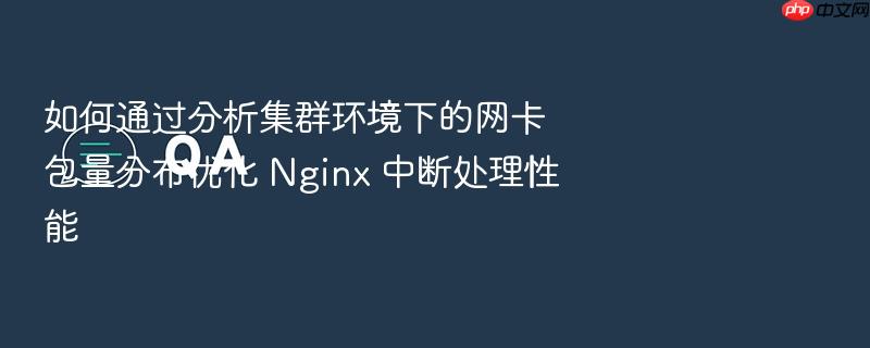 如何通过分析集群环境下的网卡包量分布优化 nginx 中断处理性能