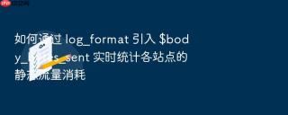 如何通过 log_format 引入 $body_bytes_sent 实时统计各站点的静态流量消耗