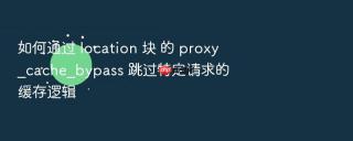 如何通过 location 块 的 proxy_cache_bypass 跳过特定请求的缓存逻辑