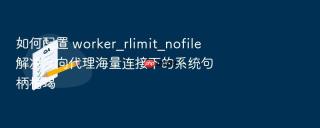 如何配置 worker_rlimit_nofile 解决反向代理海量连接下的系统句柄枯竭