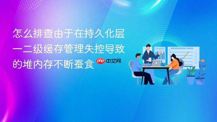 怎么排查由于在持久化层一二级缓存管理失控导致的堆内存不断蚕食
