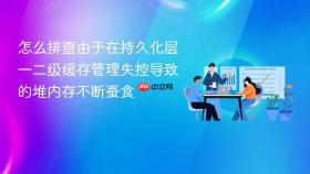 怎么排查由于在持久化层一二级缓存管理失控导致的堆内存不断蚕食