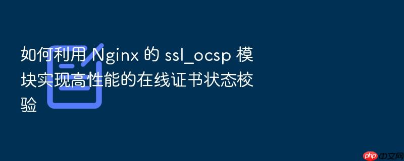 如何利用 nginx 的 ssl_ocsp 模块实现高性能的在线证书状态校验