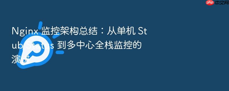 nginx 监控架构总结:从单机 stub status 到多中心全栈监控的演进