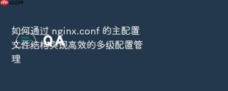如何通过 nginx.conf 的主配置文件结构实现高效的多级配置管理