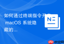 如何通过终端指令开启 macOS 系统隐藏的互联网共享（Internet Sharing）