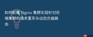 如何配置 nginx 集群实现针对后端集群的请求重写与动态负载路由