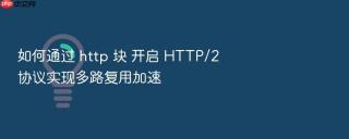 如何通过 http 块 开启 http/2 协议实现多路复用加速