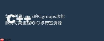 如何利用Linux的Cgroups功能限制可疑进程的IO与带宽资源
