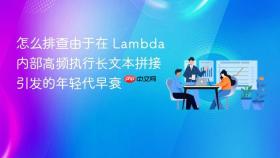 怎么排查由于在 lambda 内部高频执行长文本拼接引发的年轻代早衰