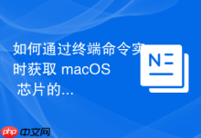 如何通过终端命令实时获取 macOS 芯片的各个性能核心（P-Core）频率