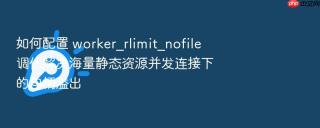 如何配置 worker_rlimit_nofile 调优解决海量静态资源并发连接下的句柄溢出