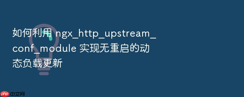 如何利用 ngx_http_upstream_conf_module 实现无重启的动态负载更新