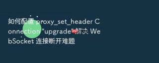 如何配置 proxy_set_header connection \