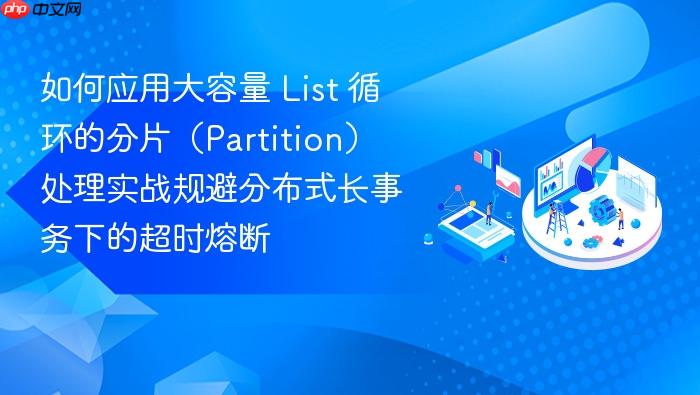 如何应用大容量 list 循环的分片(partition)处理实战规避分布式长事务下的超时熔断