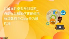 注解属性类型限制指南_自定义注解如何正确使用枚举数组与class作为属性项