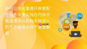 如何应用双重循环嵌套配合哈希去重实战在内存中极速清洗从异构系统导入的千万级混合用户重复数据