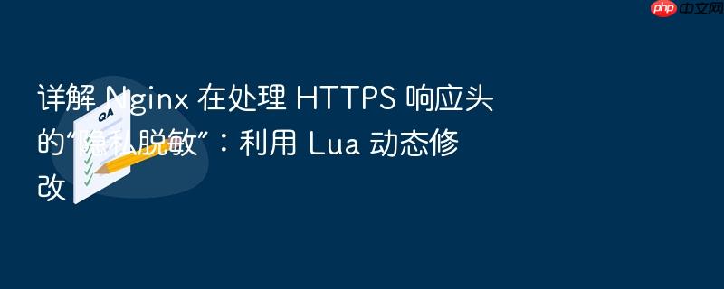 详解 nginx 在处理 https 响应头的“隐私脱敏”:利用 lua 动态修改