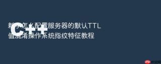 新手怎么配置服务器的默认TTL值混淆操作系统指纹特征教程