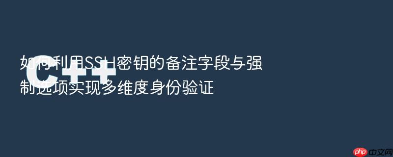 如何利用ssh密钥的备注字段与强制选项实现多维度身份验证