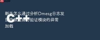 新手怎么通过分析dmesg日志发现内核层身份验证模块的异常加载