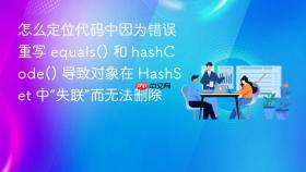 怎么定位代码中因为错误重写 equals() 和 hashcode() 导致对象在 hashset 中“失联”而无法删除