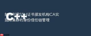 如何利用SSH证书颁发机构CA实现跨集群的身份信任链管理