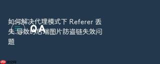 如何解决代理模式下 referer 丢失 导致的后端图片防盗链失效问题