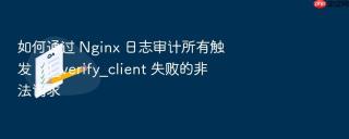 如何通过 nginx 日志审计所有触发 ssl_verify_client 失败的非法请求