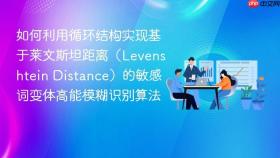如何利用循环结构实现基于莱文斯坦距离(levenshtein distance)的敏感词变体高能模糊识别算法