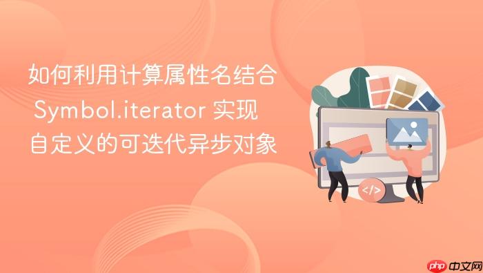 如何利用计算属性名结合 symbol.iterator 实现自定义的可迭代异步对象