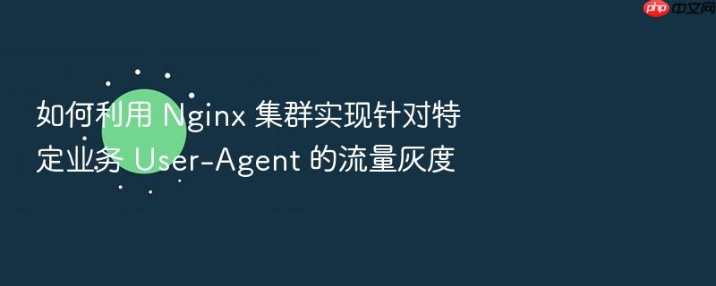 如何利用 nginx 集群实现针对特定业务 user-agent 的流量灰度