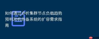 如何通过分析集群节点负载趋势预判双机热备系统的扩容需求指南