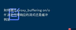 如何通过 proxy_buffering on/off 决定代理响应的流式还是缓冲转发