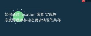 如何通过 location 嵌套 实现静态资源缓存与动态请求转发的共存