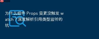 为什么组件 props 变更没触发 watch？深度解析引用类型监听的坑